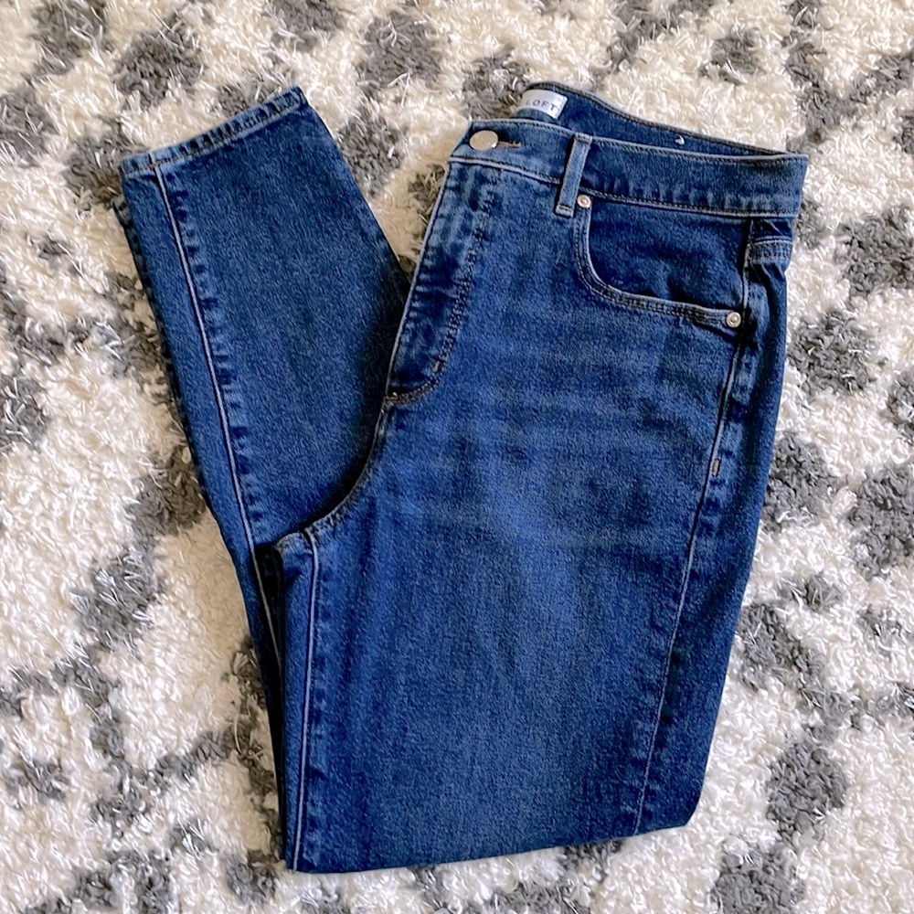 EUC LOFT High Waist Skynny Ankle Jean Size 31